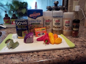 black bean ingredients